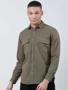 Bene Kleed Spread Collar Opaque Cotton Casual Shirt