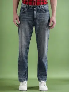 Bene Kleed Men Relaxed Fit Mid-Rise Medium Shade Heavy Fade Clean Look Cotton Jeans