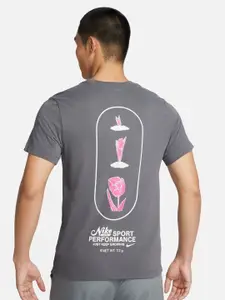 Nike Dri-FIT Fitness Printed Short Sleeves T-Shirt