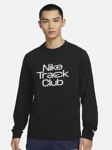 Nike Track Club Dri-FIT Hyverse Printed Long-Sleeves Running T-Shirt