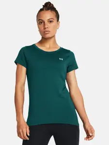 UNDER ARMOUR Brand Logo Printed Detail Slim Fit Heat Gear T-shirt