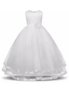 BAESD Girls Satin Maxi Balloon Dress