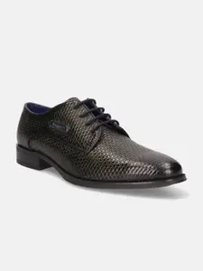 Bugatti Zavinio Men Textured Leather Formal Derbys