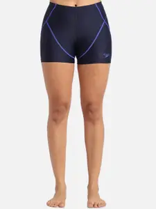 Speedo Women Slim Fit High-Waist Swim Shorts