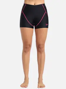 Speedo Women Slim Fit High-Waist Swim Shorts