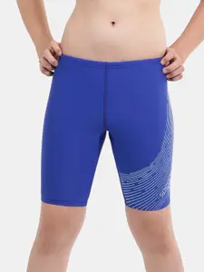 Speedo Boys Printed Mid-Rise Swim Shorts