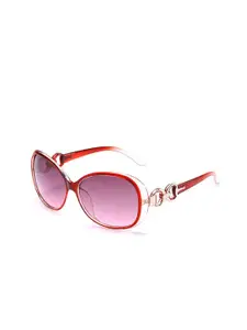 SYGA Women Oversized Sunglasses with UV Protected Lens GL-223-Red
