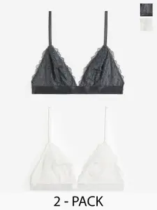 H&M 2-Pack Non-Padded Lace Soft Bras
