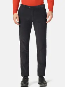 Blackberrys Men Mid-Rise Flat-Front Skinny Fit Formal Trouser
