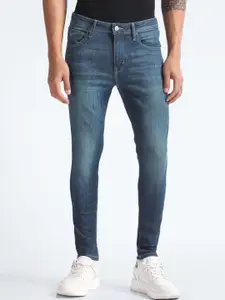 Flying Machine Men Skinny Fit Clean Look Heavy Fade Stretchable Jeans