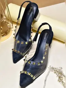 SHRIVAS BY ARCHITA MEHTA Embellished Pointed Toe Block Heels