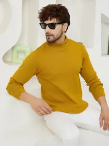 KVETOO Mock Collar Acrylic Pullover