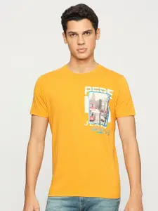 Pepe Jeans Graphic Printed Pure Cotton Slim Fit T-shirt