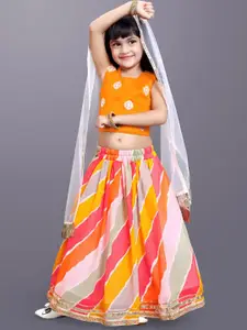 BAESD Girls Embroidered Ready to Wear Lehenga & Blouse With Dupatta