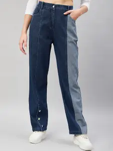 Orchid Blues Women Straight Fit High-Rise Jeans