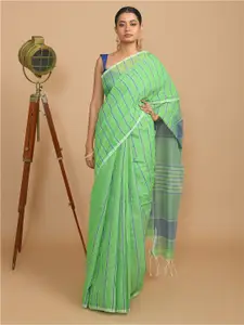 Indethnic Ethnic Striped Saree