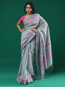 Indethnic Woven Design Pure Cotton Jamdani Saree