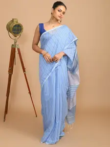 Indethnic Striped Saree