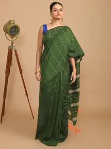Indethnic Ethnic Striped Saree