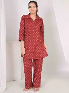 Do Dhaage Printed Pure Cotton Night Suit