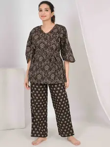 Do Dhaage Printed Pure Cotton Night Suit