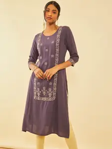 Soch Ethnic Motifs Embroidered Kurta