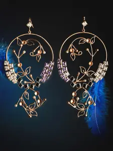 Suhani Pittie Gold-Plated Contemporary Drop Earrings