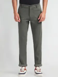 Arrow Sport Men Mid-Rise Plain Cotton Slim Fit Chinos Trousers