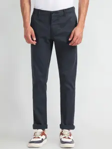 Arrow Sport Dobby Autoflex Men Slim Fit Mid-Rise Regular Trouser