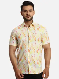 ColorPlus Regular Fit Conversational Printed Cotton Casual Shirt