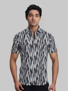 ColorPlus Abstract Printed Opaque Cotton Casual Shirt