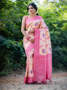 MIMOSA Ethnic Woven Design Zari Art Silk Kanjeevaram Saree