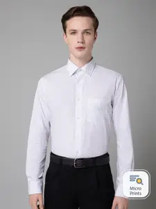Cantabil Comfort Opaque Printed Cotton Formal Shirt