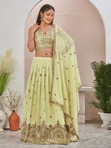 Chandbaali Embellished Sequinned Ready To Wear Lehenga & Blouse With Dupatta