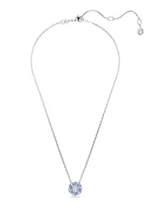 SWAROVSKI Rhodium-Plated Crystals Studded Idyllia Flower Shaped Necklace