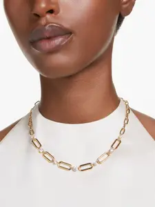 SWAROVSKI Gold-Plated Crystals Studded Necklace