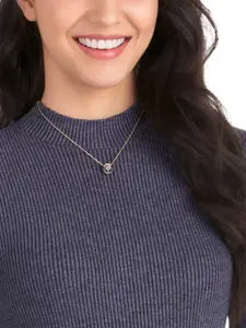 SWAROVSKI Rose Gold-Plated Crystals Studded Necklace