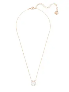 SWAROVSKI Rose Gold-Plated Crystals Studded Necklace
