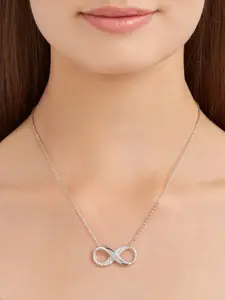 SWAROVSKI Rhodium-Plated Crystals Studded Necklace