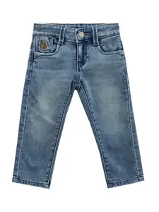 U.S. Polo Assn. Kids Boys Classic Slim Fit Clean Look Light Fade Stretchable Jeans