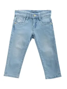 U.S. Polo Assn. Kids Boys Classic Slim Fit Clean Look Light Fade Stretchable Jeans