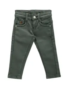 U.S. Polo Assn. Kids Boys Classic Slim Fit Low Distress Stretchable Jeans