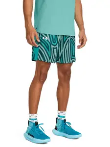 UNDER ARMOUR Men Baseline Printed Loose Fit Sports Shorts