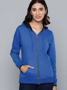 HARBOR N BAY Hooded Reversible Fleece Front-Open Sweatshirt