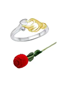 Vighnaharta Rhodium-Plated Finger Ring