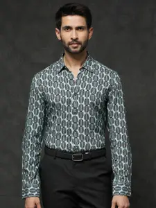 RARE RABBIT Men Tulls Slim Fit Printed Formal Shirt