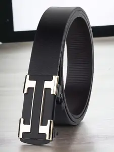 ZORO Men Textured Vegan Leather Formal Belt
