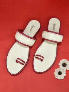 Ajanta Embroidered One Toe Flats