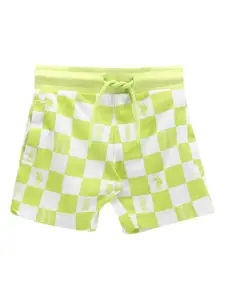 U.S. Polo Assn. Kids Boys Checked Pure Cotton Shorts