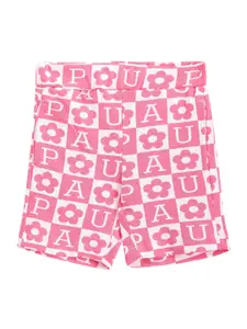 U.S. Polo Assn. Kids Girls Floral Printed Shorts